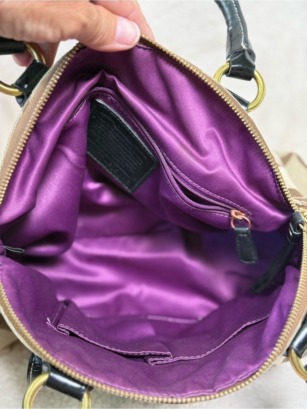 Coach Hamptons Signature Turnlock Satchel (2010) ✨ - Picture 6 of 8